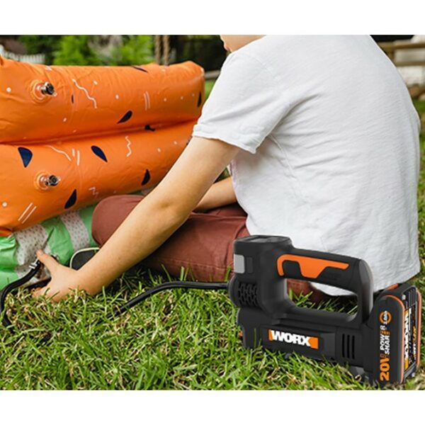 Buy Worx Portable Air Pump Inflator Cordless 4-In-1 20V | Tool Only from Power Tool Services - Image 6 | Best Price