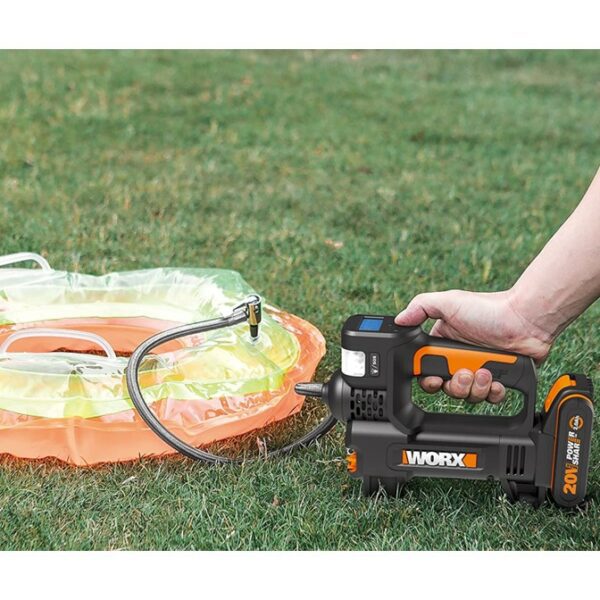 Buy Worx Portable Air Pump Inflator Cordless 4-In-1 20V | Tool Only from Power Tool Services - Image 7 | Best Price