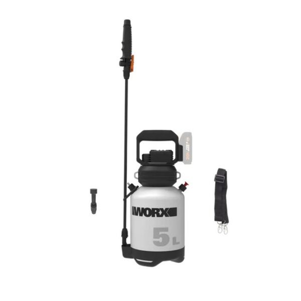Buy Worx Garden Sprayer 5L Cordless With Shoulder Strap 20V from Power Tool Services - Image 1 | Best Price