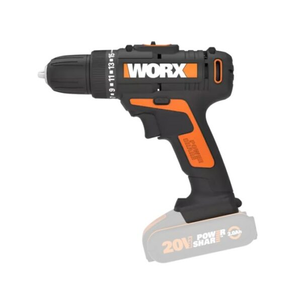 Buy Worx Impact Drill & Impact Driver 1/4″ COMBO 20V | KIT from Power Tool Services - Image 3 | Best Price
