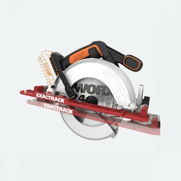 Buy Worx EXACTRACK™ Circular Cordless Saw 165mm 20V from Power Tool Services - Image 2 | Best Price