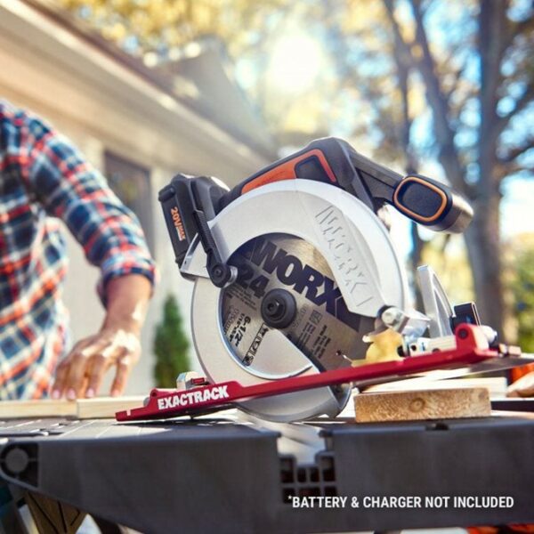 Buy Worx EXACTRACK™ Circular Cordless Saw 165mm 20V from Power Tool Services - Image 4 | Best Price