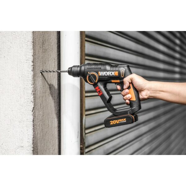 Buy Worx H3 Compact Rotary Hammer Cordless 3-In-1 SDS 1.2J 20V | Tool Only from Power Tool Services - Image 3 | Best Price