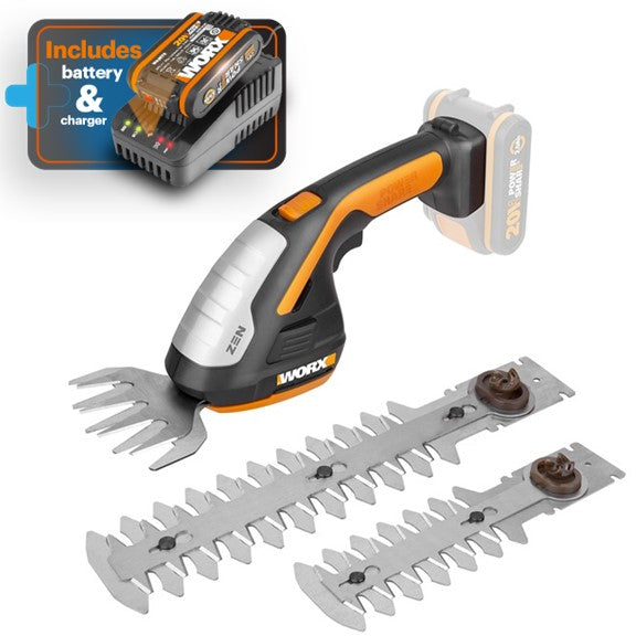 Buy Worx Grass Shear Zen & Trimmer 20V With 3 Blades from Power Tool Services - Image 2 | Best Price
