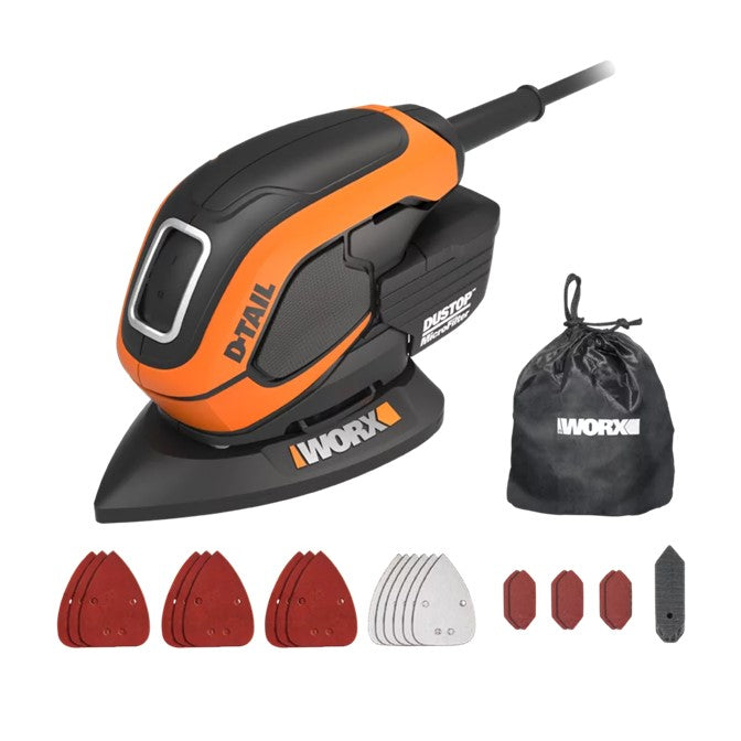 Worx Mouse Sander 65W 220V WX648 1 - Power Tool Services