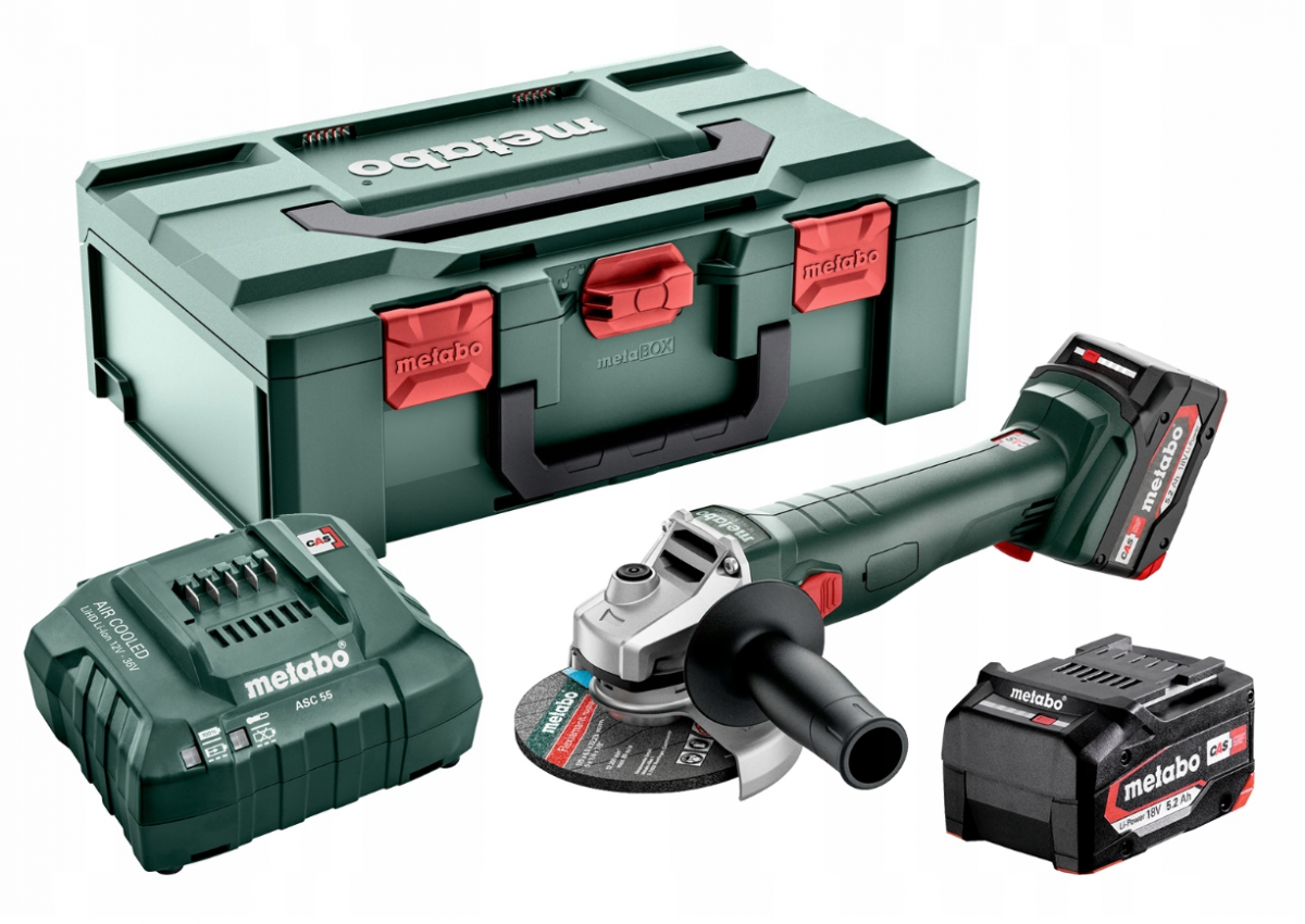 Metabo Cordless Angle Grinder W 18 L 9-125 QUICK 602249650 - Main Image