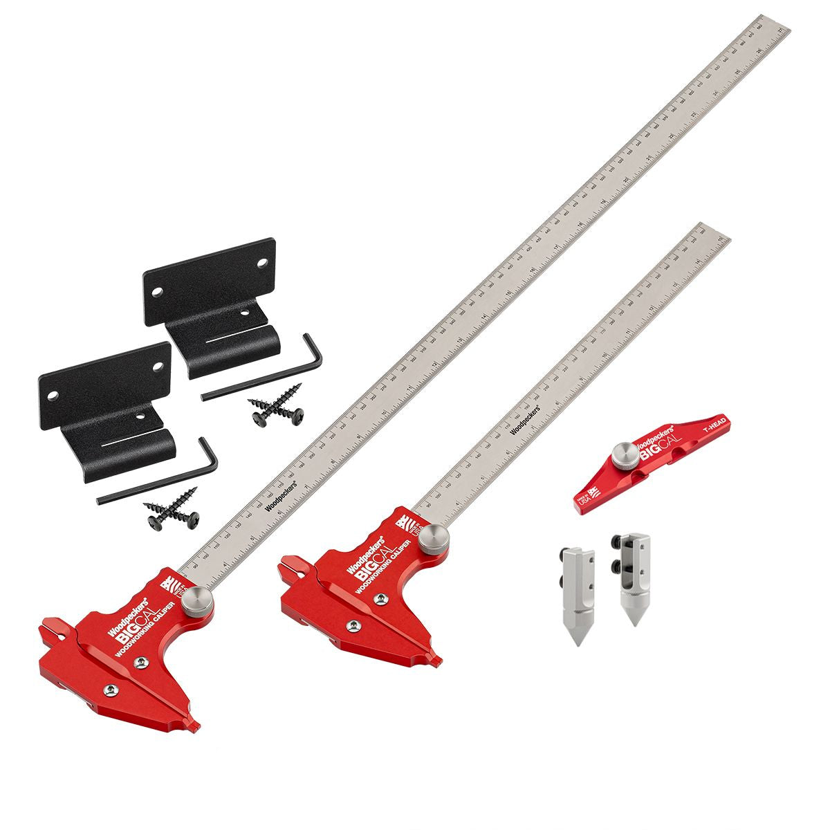 Woodpeckers BigCal Woodworking Caliper 12"/300mm & 24"/600mm Deluxe Set BC-DLX 1 - Power Tool Services