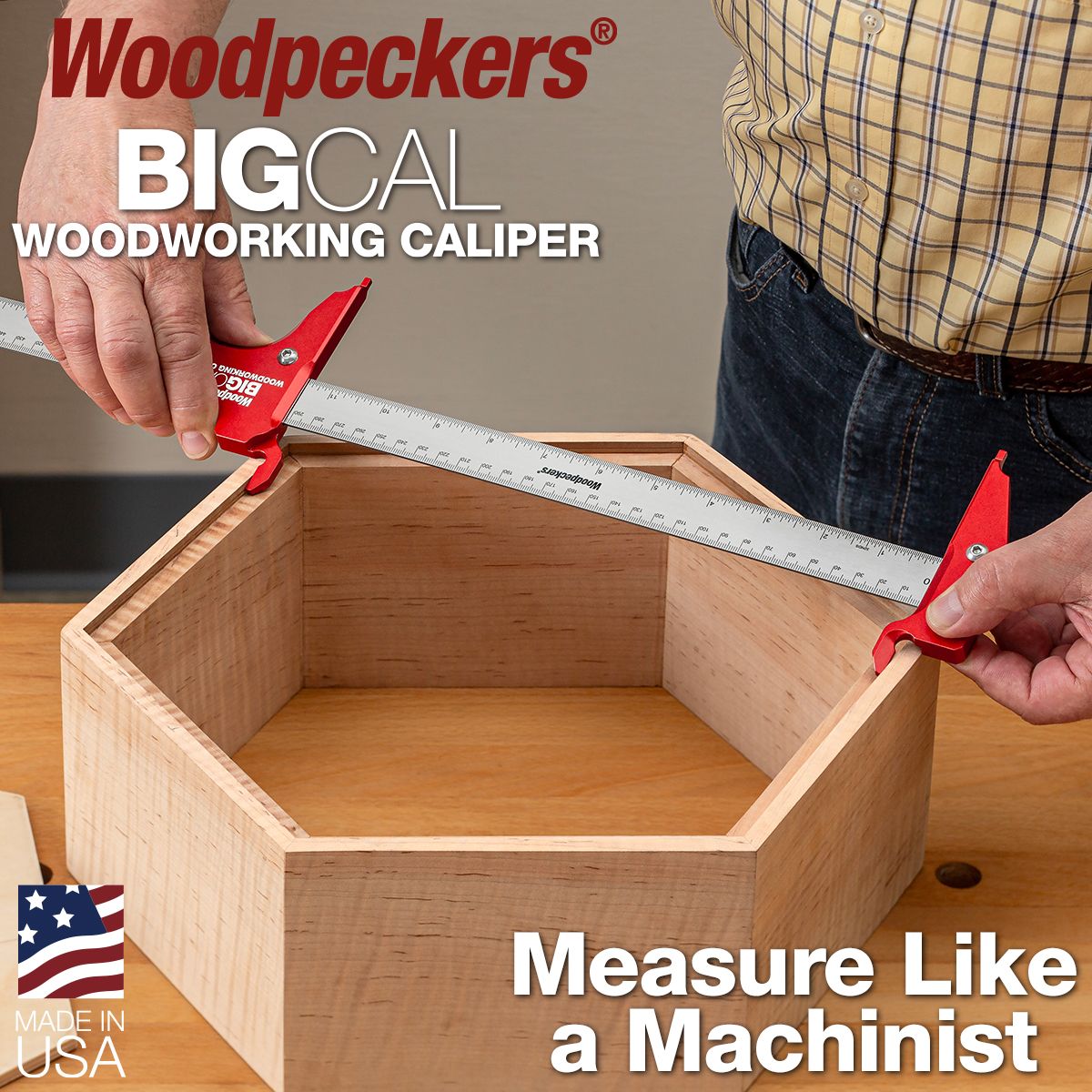 Woodpeckers BigCal Woodworking Caliper 12"/300mm & 24"/600mm Deluxe Set BC-DLX 2 - Power Tool Services