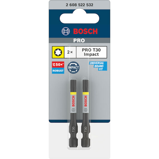 Bosch PRO Screwdriver bit Impact 55mm ( Select Size ) 5 - Power Tool Services