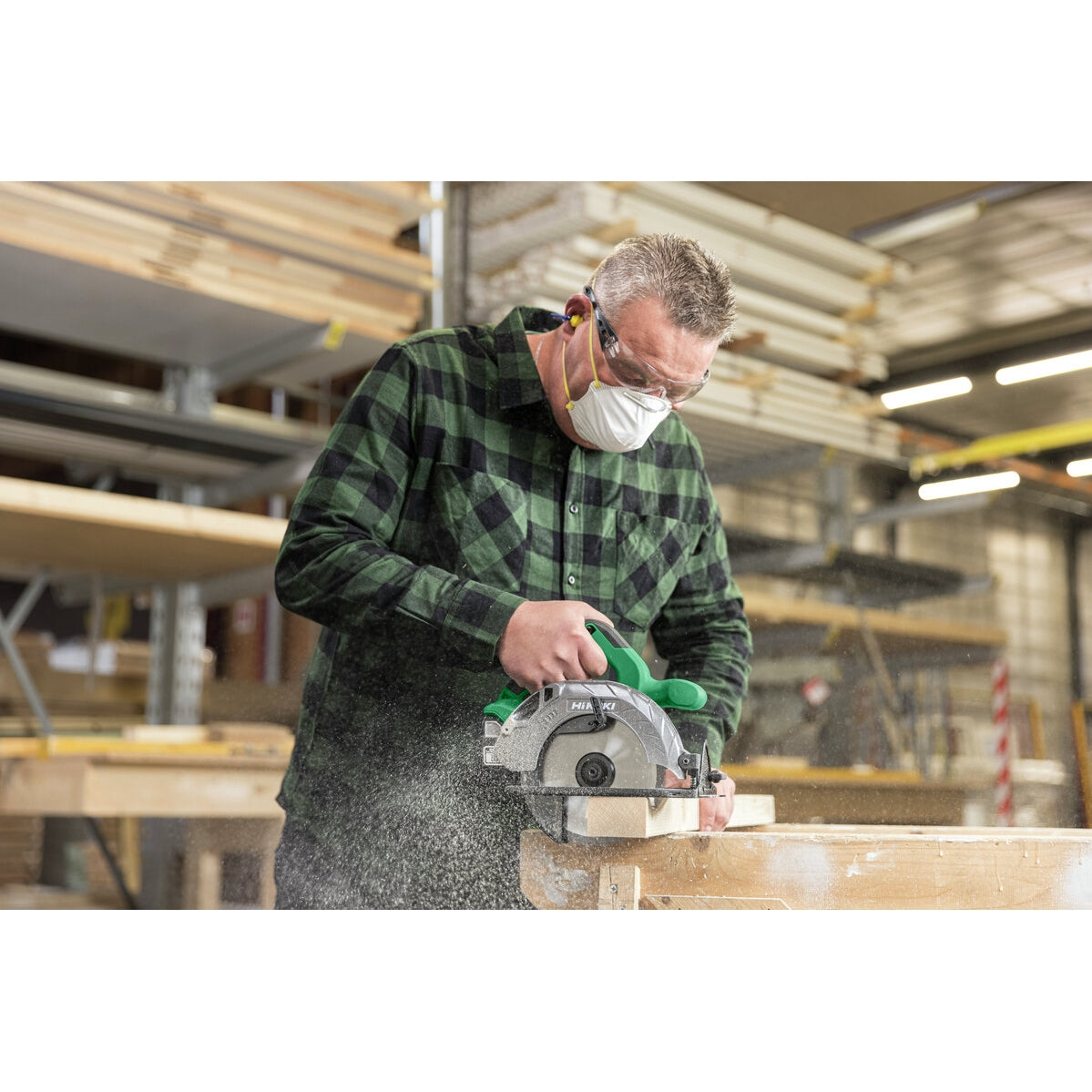 Hikoki 18v Cordless Circular Saw C1806DA Basic 8 - Power Tool Services