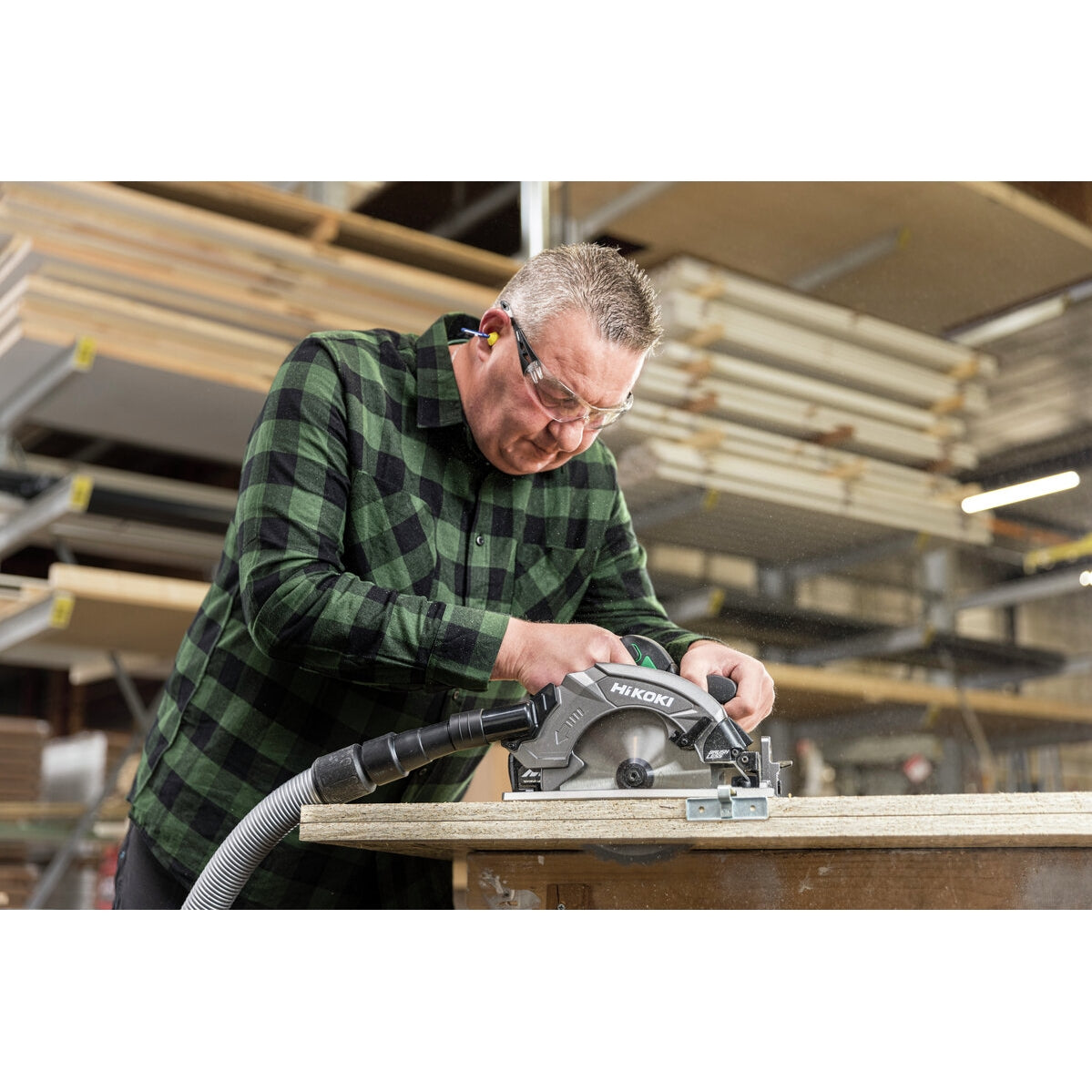 Hikoki 18v Cordless Circular Saw C1807DA Basic 8 - Power Tool Services