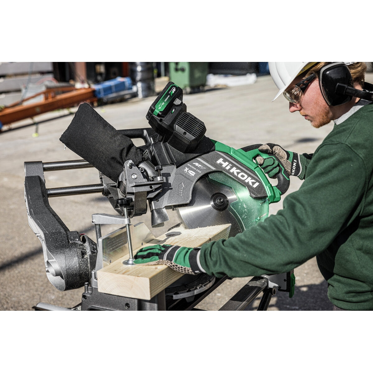 Hikoki 36V Cordless Miter Saw C3612DRA Set 3 - Power Tool Services