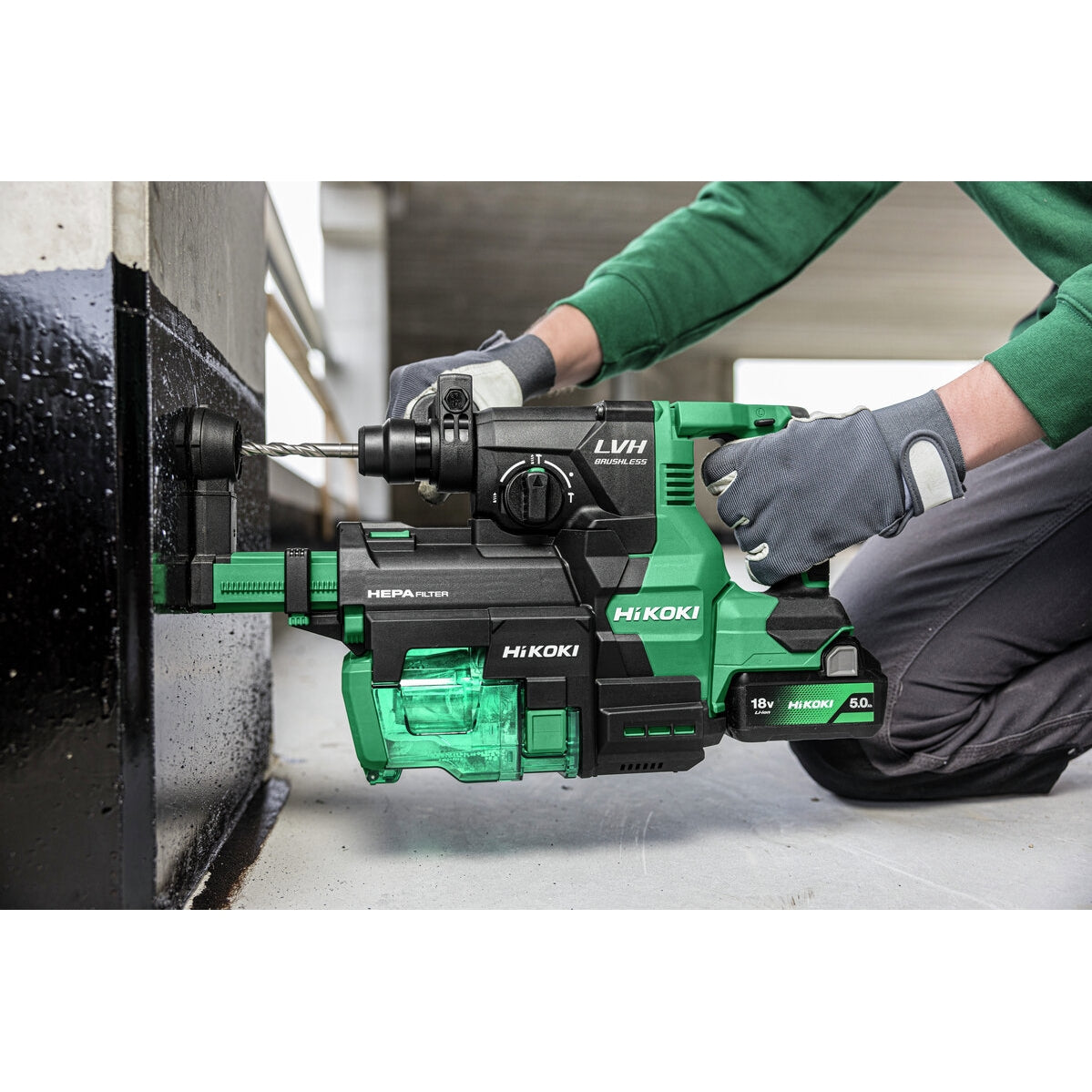 Hikoki 18v Cordless Rotary Hammer Sds Plus / Breaker DH1826DA Basic 4 - Power Tool Services