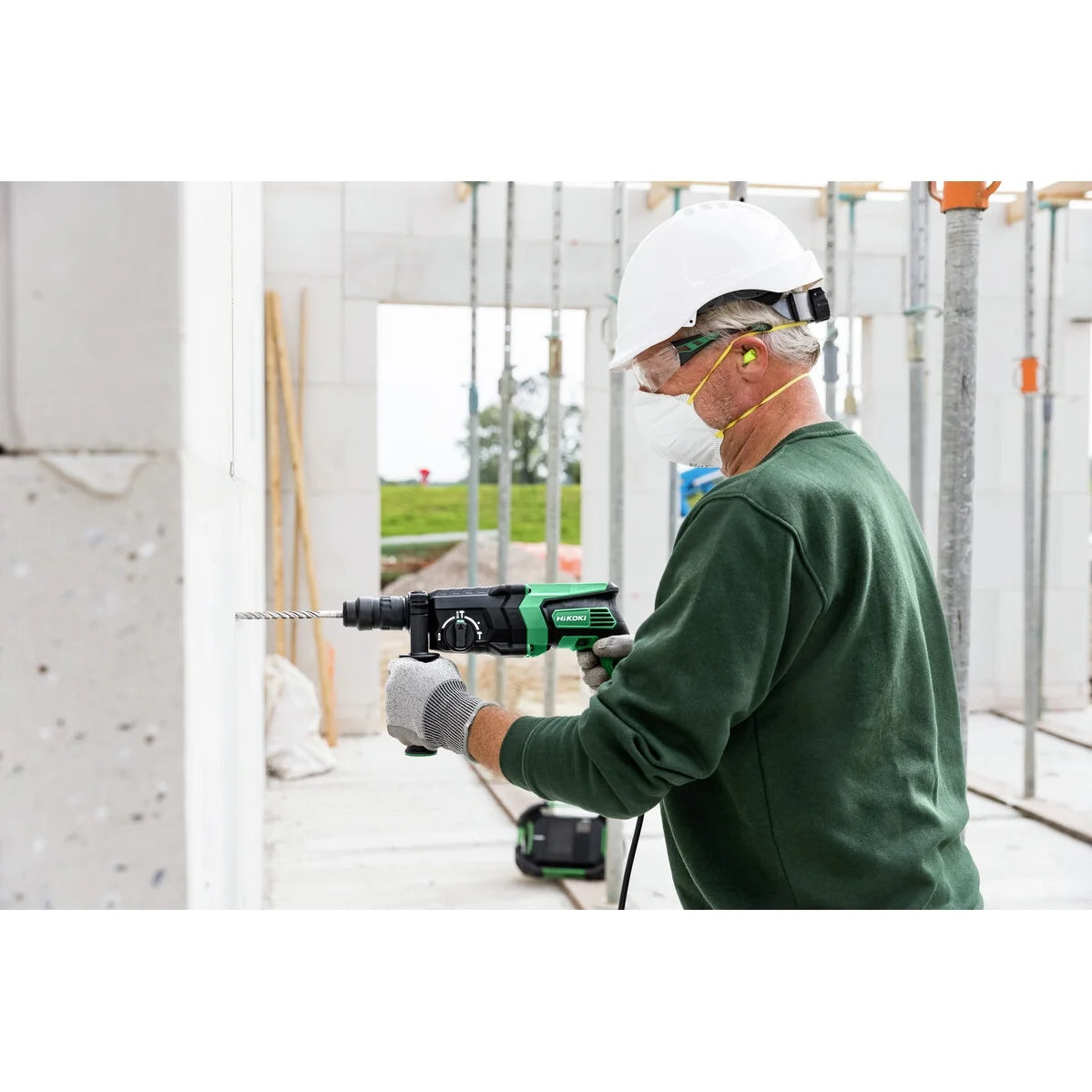 Hikoki Rotary Hammer Drill SDS Plus 830w DH26PMC 3 - Power Tool Services