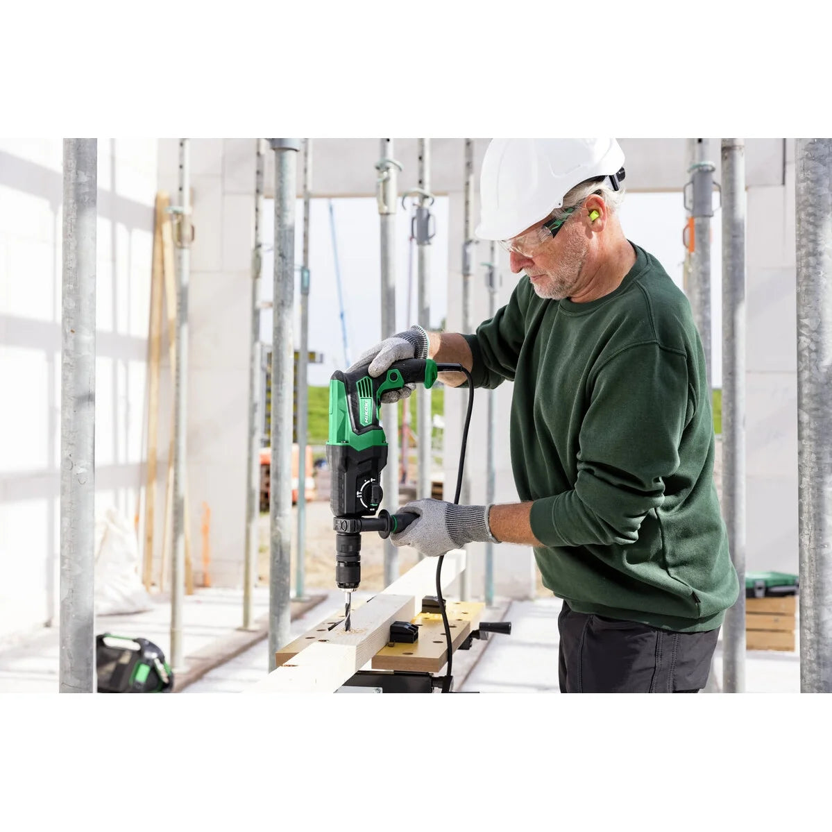 Hikoki Rotary Hammer Drill SDS Plus 830w DH26PMC 2 - Power Tool Services