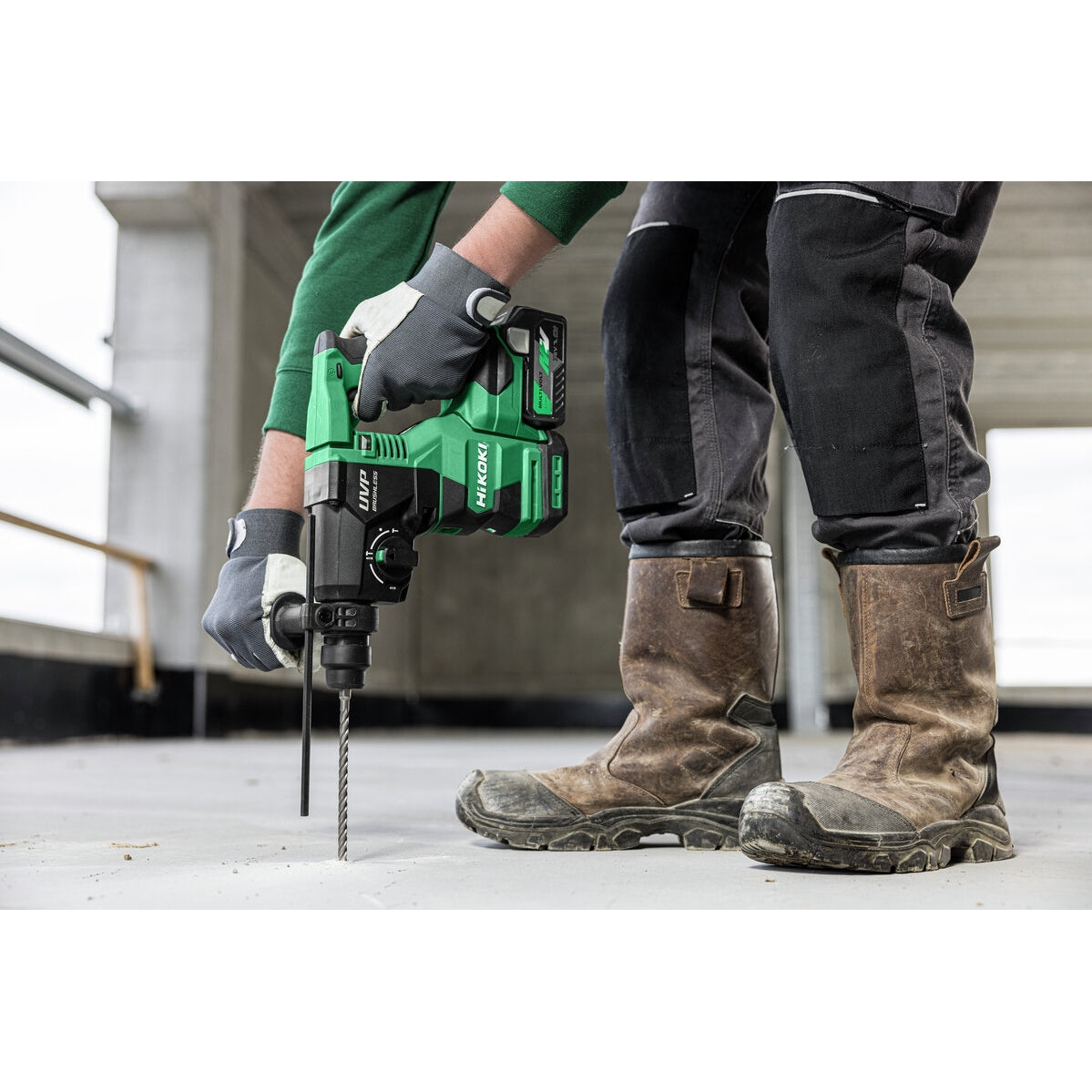 Hikoki 36v Cordless Rotary Hammer Sds Plus / Breaker DH3628DA Basic 6 - Power Tool Services