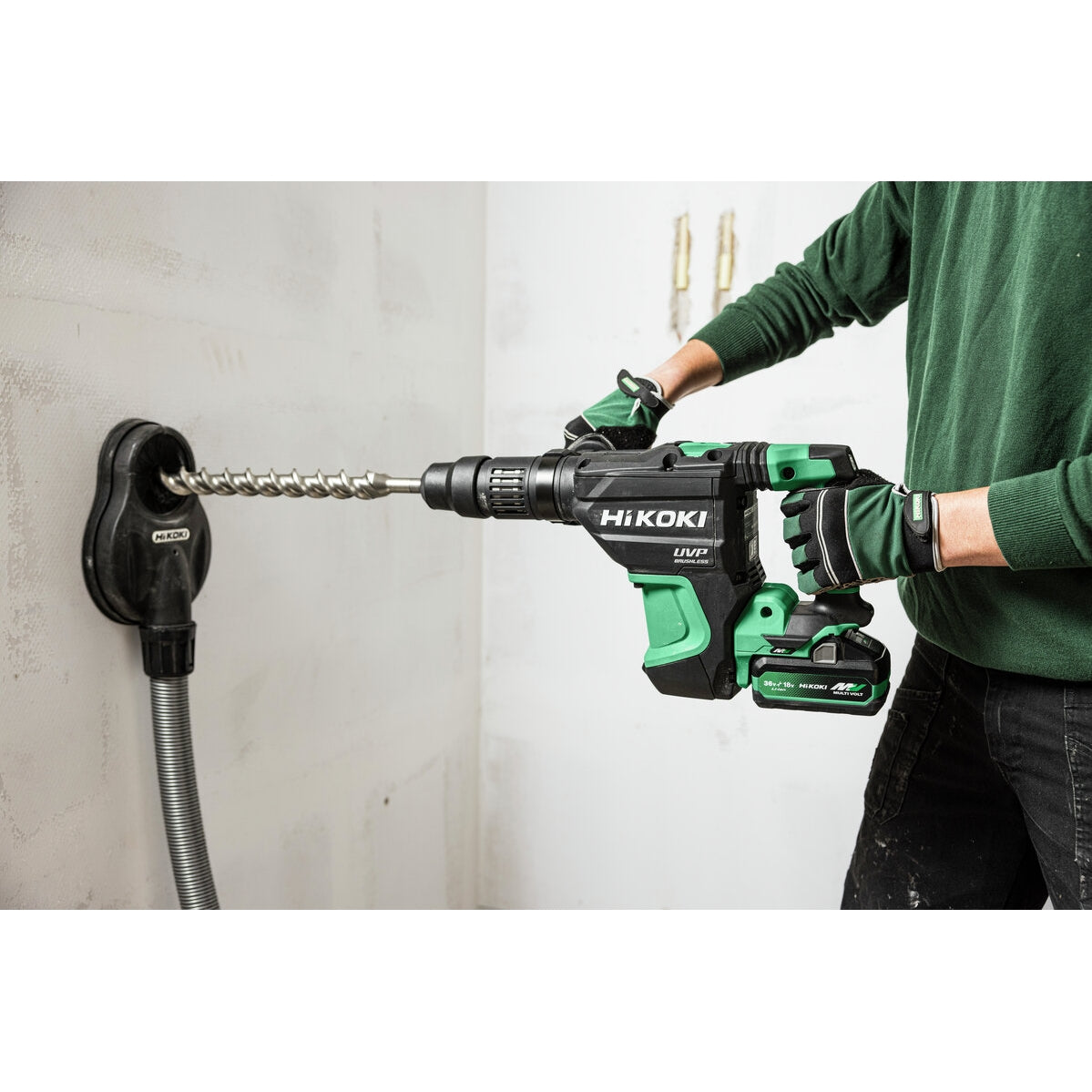 Hikoki 36v Cordless Rotary Hammer Sds Plus / Breaker DH3640DA Basic 5 - Power Tool Services