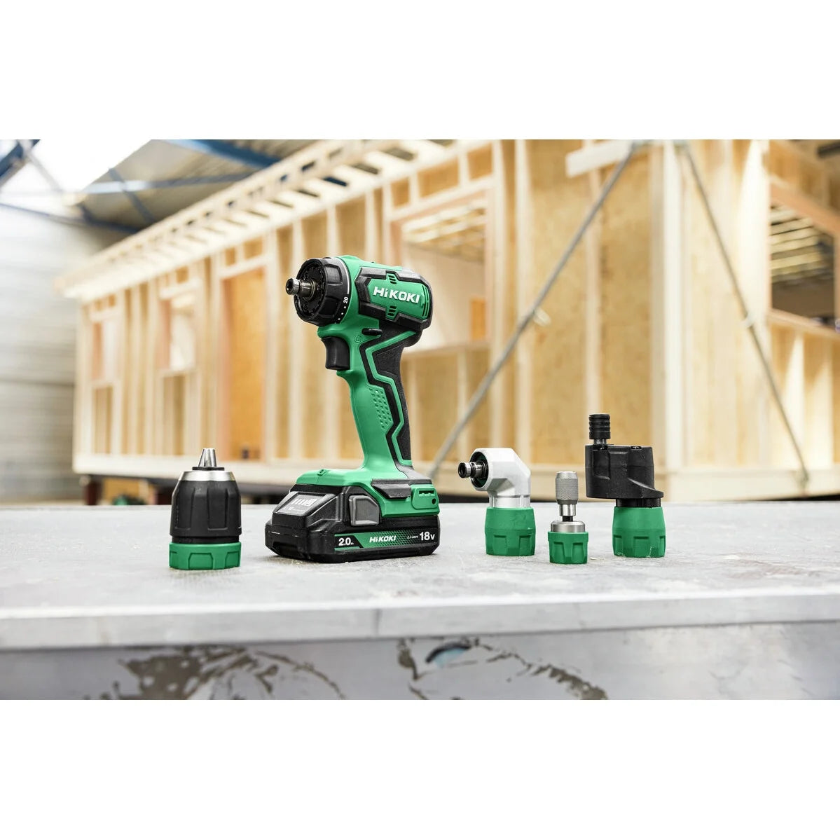 Hikoki Cordless Impact Driver Drill DS18DDQ 2.0Ah set 8 - Power Tool Services