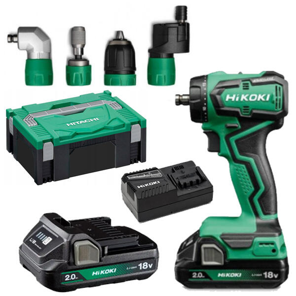 Hikoki Cordless Impact Driver Drill DS18DDQ 2.0Ah set 1 - Power Tool Services