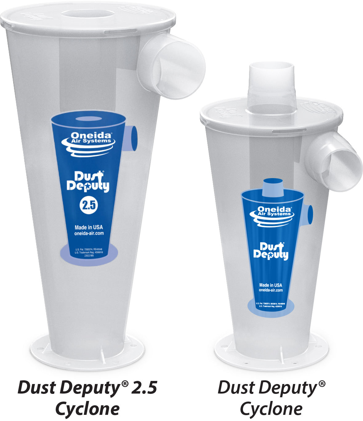 Oneida Dust Deputy 2.5 Deluxe 17 Gal. Cyclone Separator Kit 3 - Power Tool Services