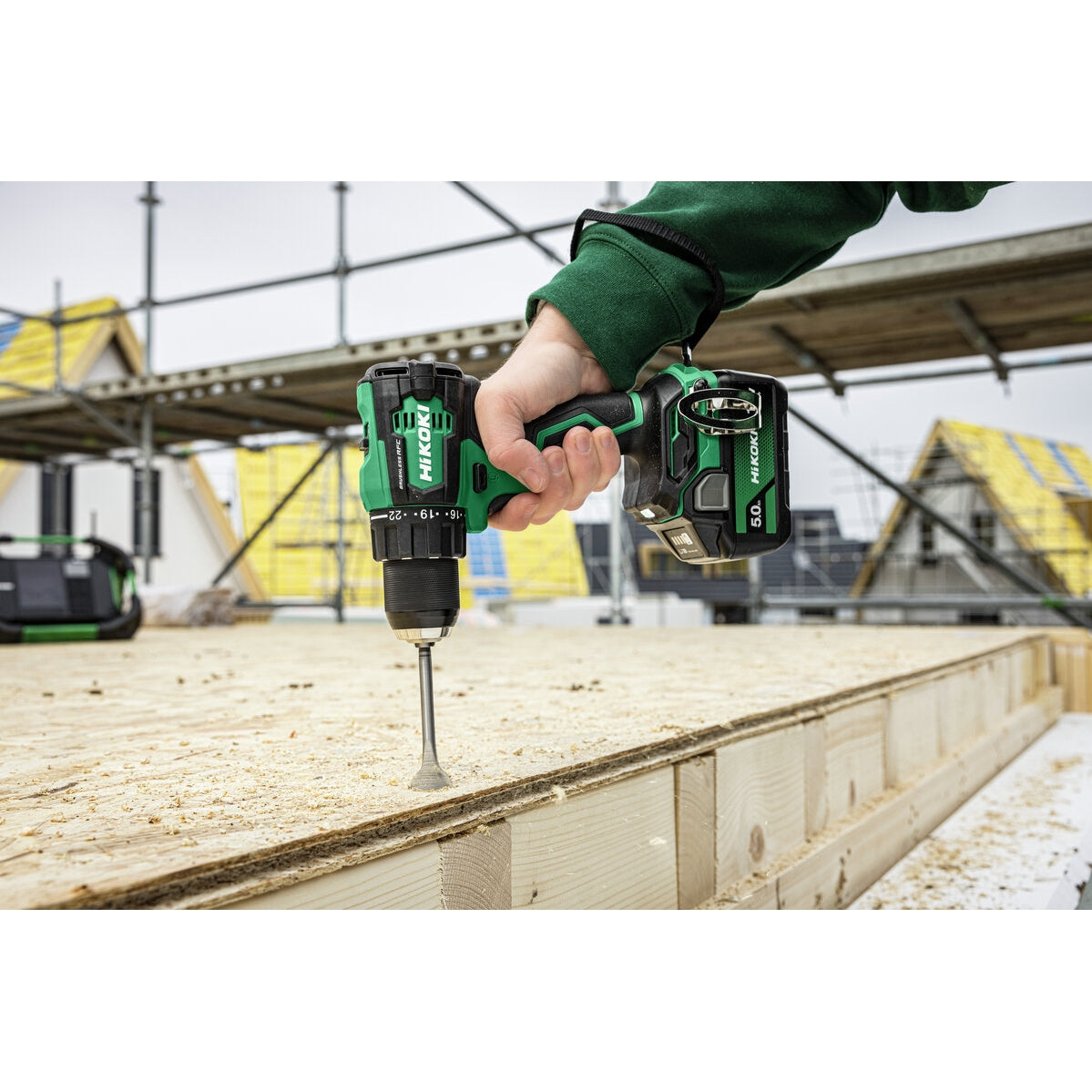 Hikoki 18v Cordless Impact Driver Drill DV18DE 4.0Ah set 4 - Power Tool Services