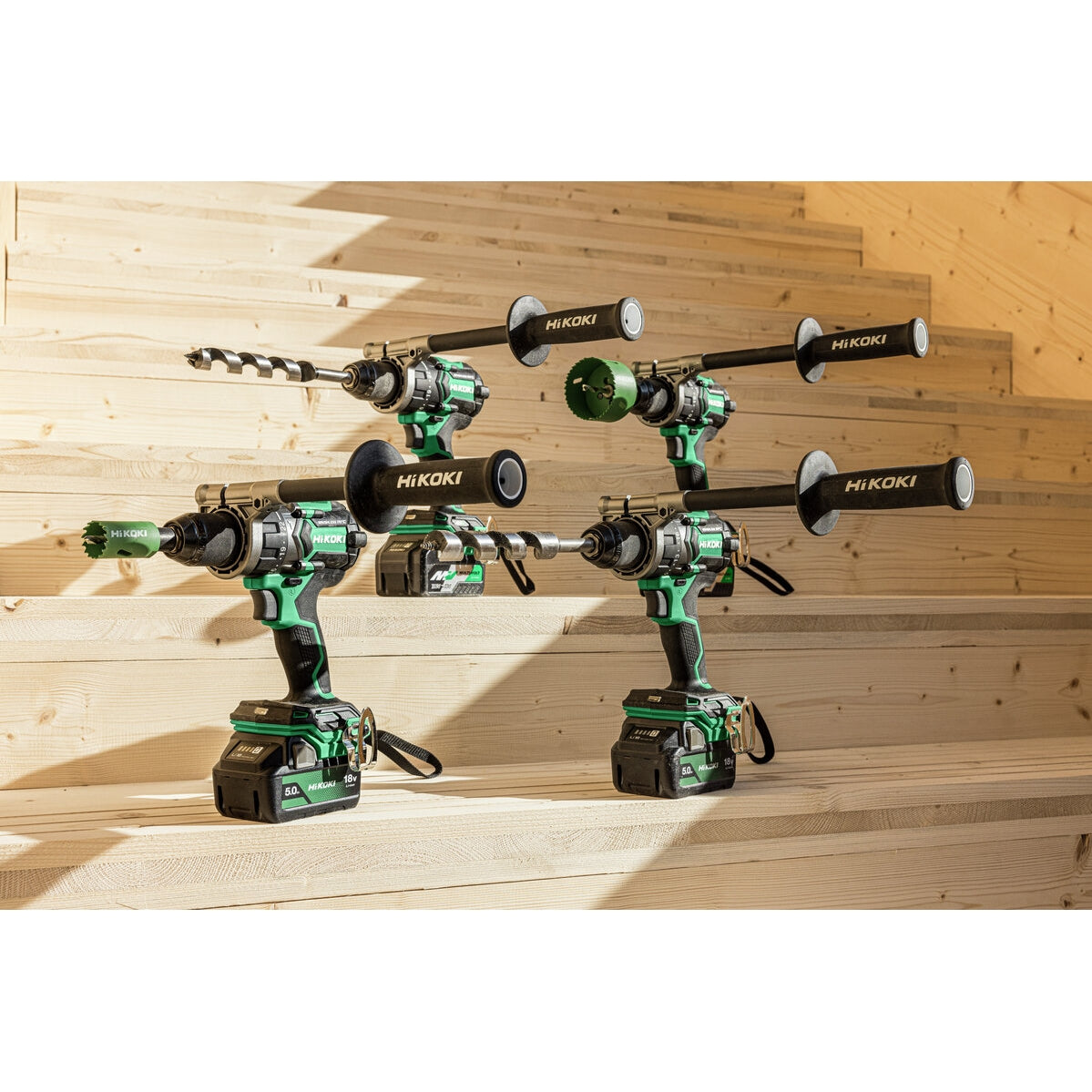 Hikoki 36v Cordless Impact Driver Drill DV36DC 36V - 2.5Ah Set 5 - Power Tool Services