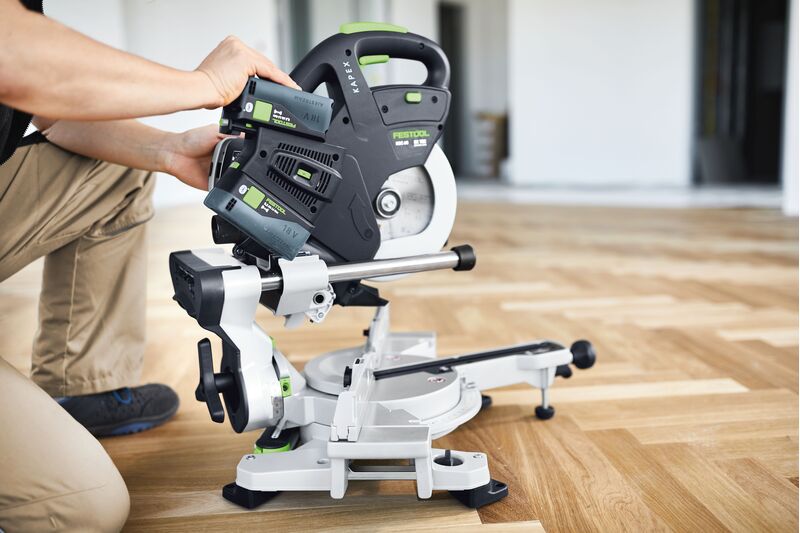 Buy Festool Cordless Mitre Saw KSC 60 EB-Basic KAPEX 577775 from Power Tool Services - Image 8 | Best Price