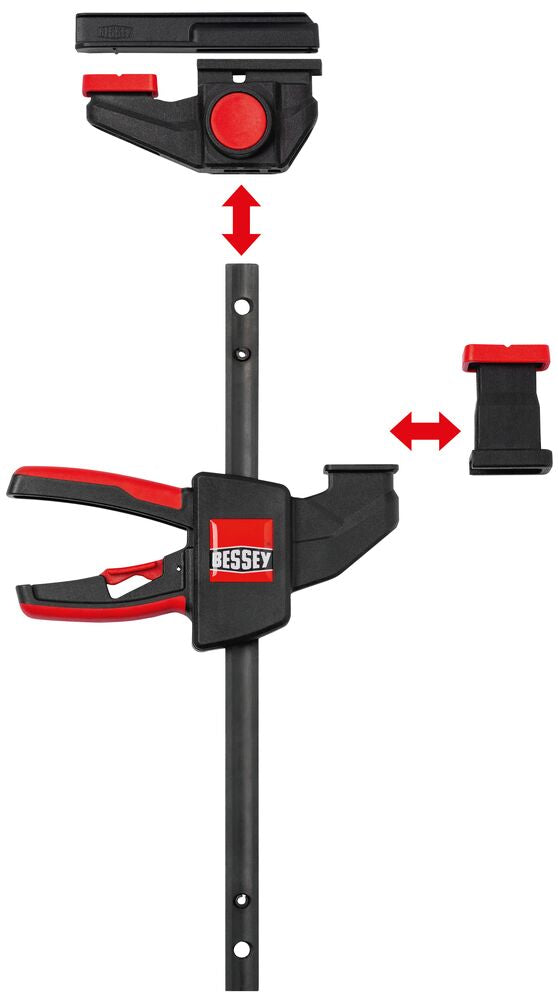 Bessey Clamp 150X60 (EZR15-6SET) One Hand Adapter 2 - Power Tool Services