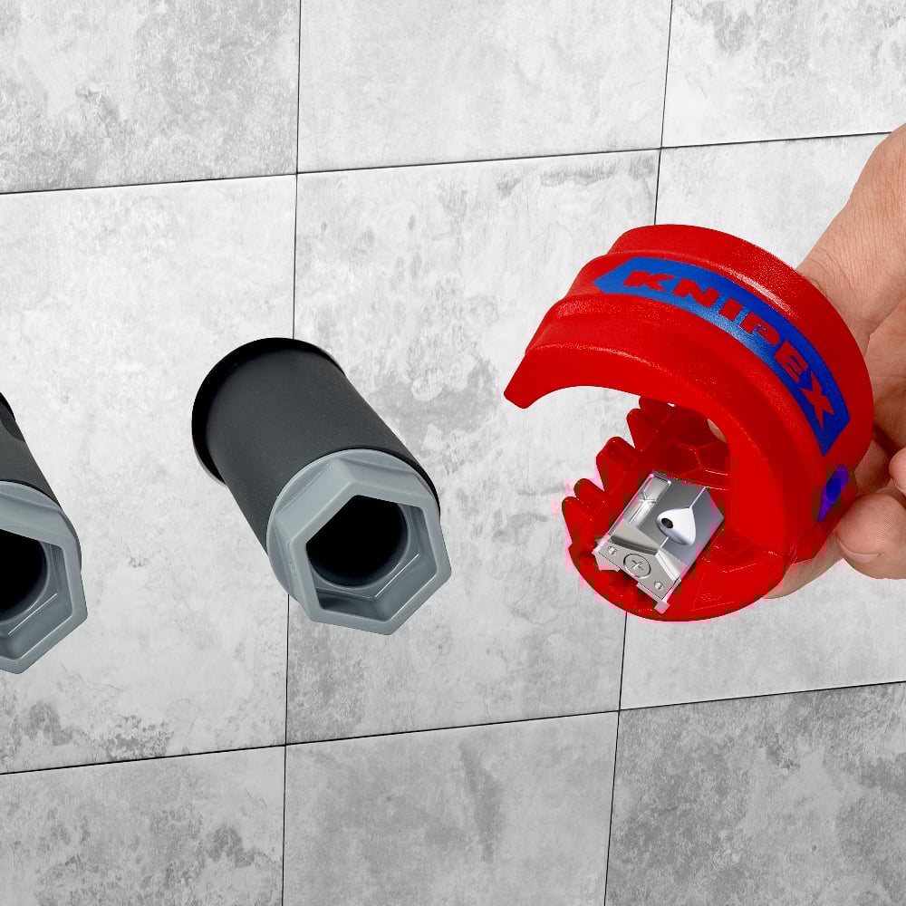 KNIPEX BiX Cutter for plastic pipes and sealing sleeves 90 22 10 BK 34 - Power Tool Services