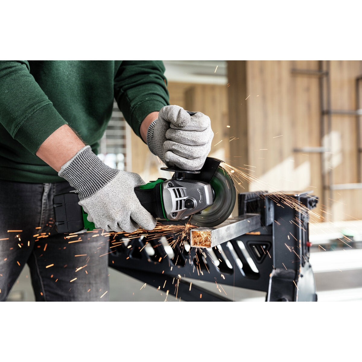 Hikoki 18v Cordless Angle Grinder G18DSL2 Basic 3 - Power Tool Services