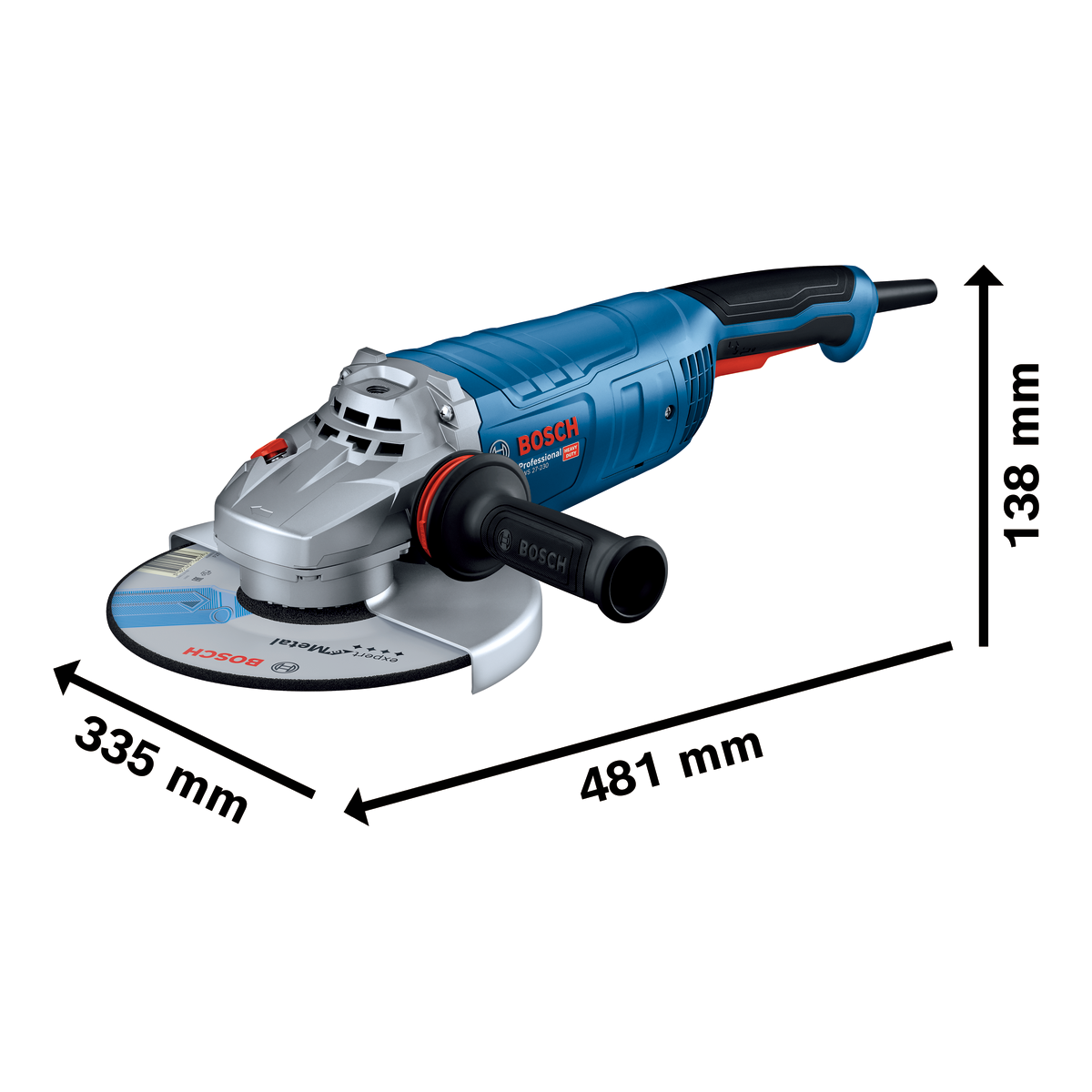 Bosch Professional Angle Grinder GWS 27-230 06018C50K0 3 - Power Tool Services