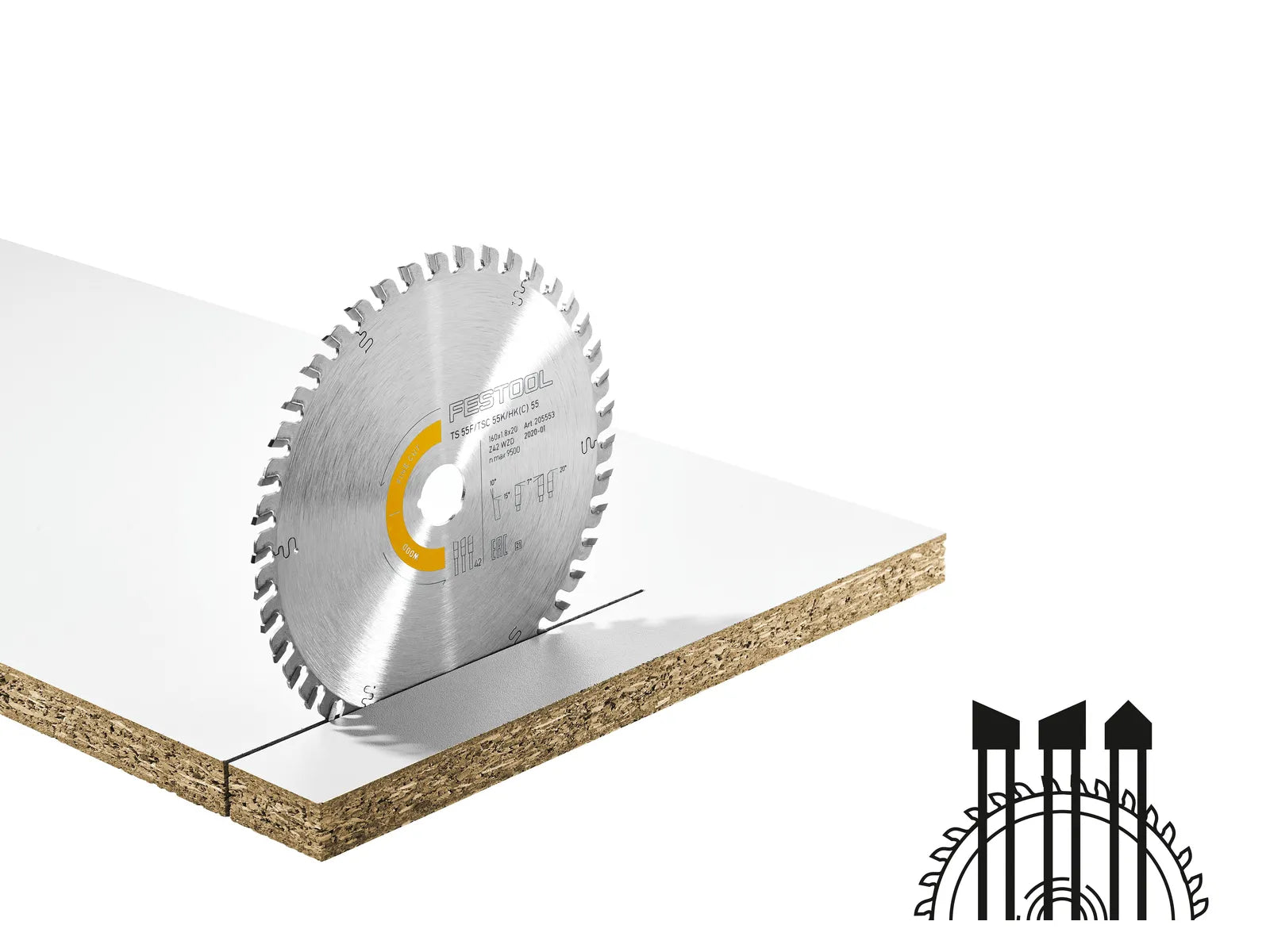 Festool HW 168x1,8x20 WD42 Saw blade WOOD FINE CUT 205765 2 - Power Tool Services