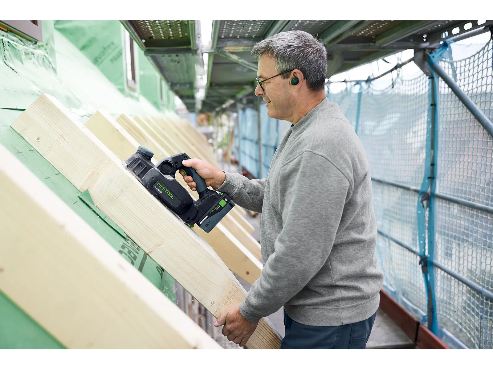 Festool Cordless planer HLC 82 EB-Basic Set 578600 8 - Power Tool Services