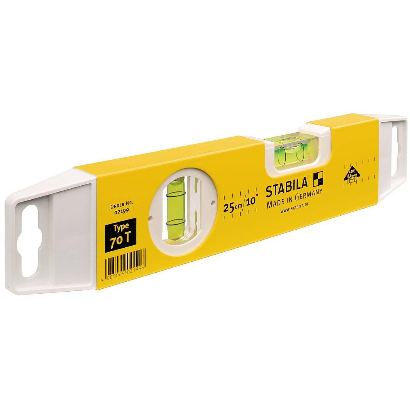 Stabila T70 Handy Spirit Level 25cm 1 - Power Tool Services
