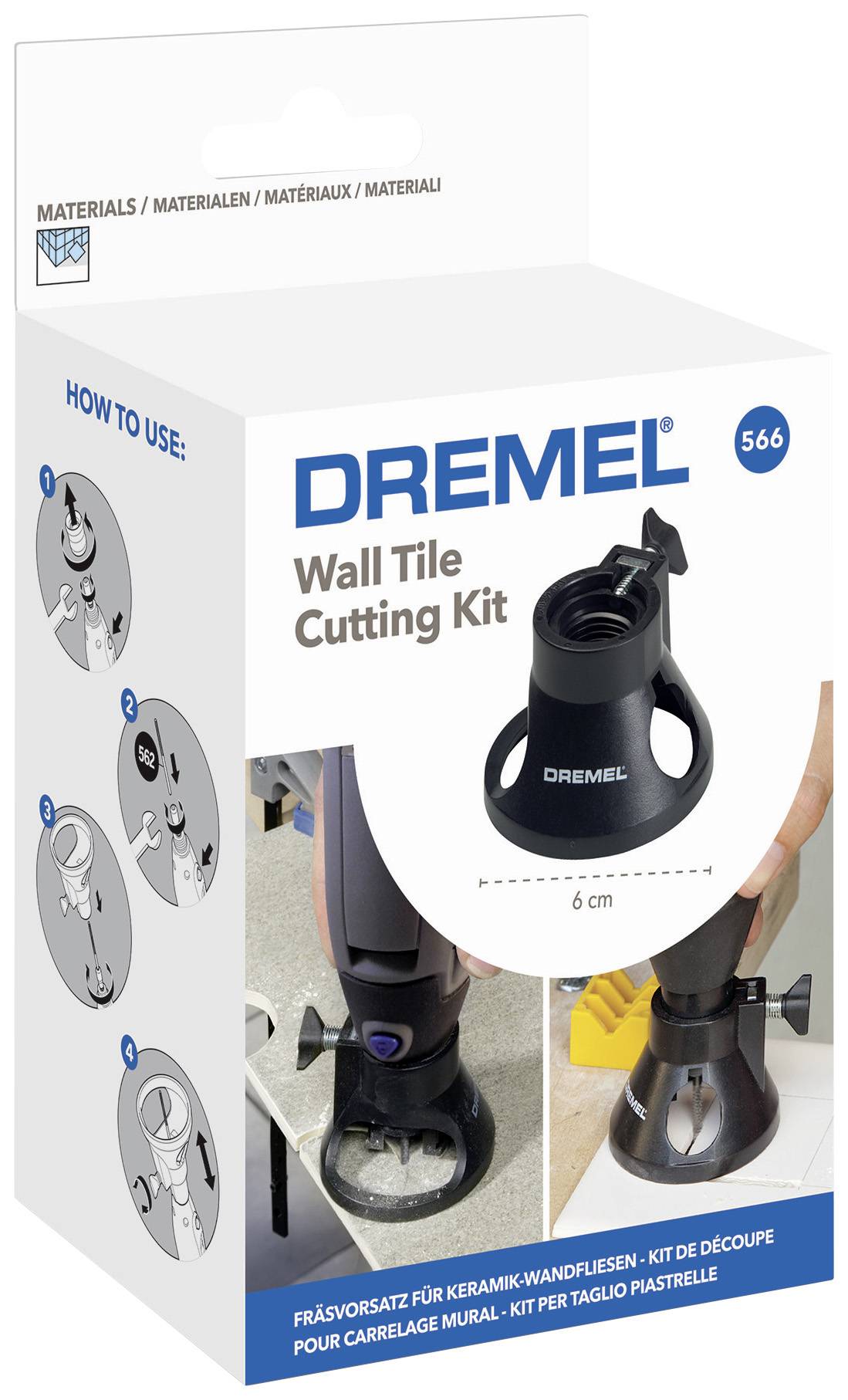 Buy Dremel Wall Tile Cutting Kit 566 26150566JB from Power Tool Services - Image 1 | Best Price