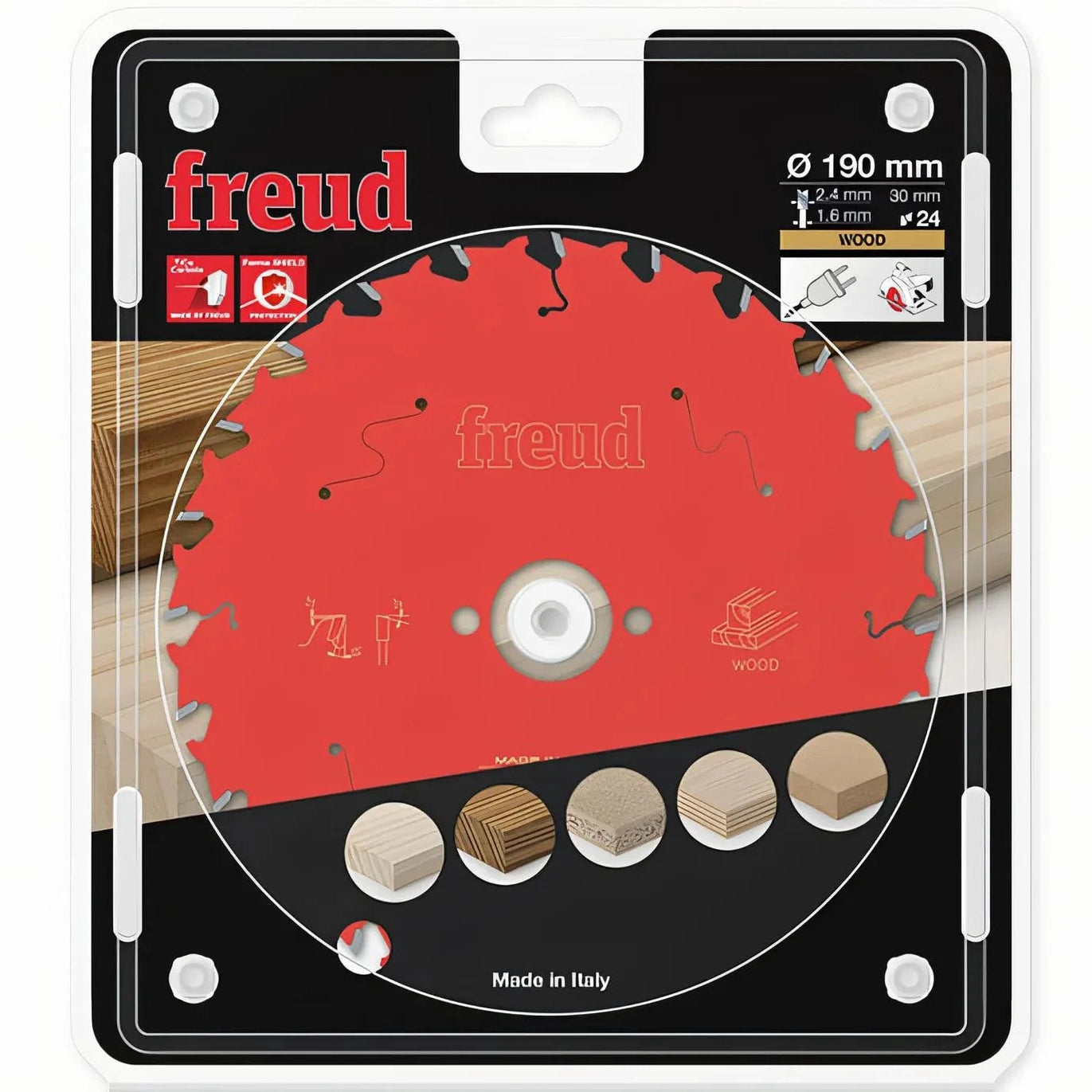 Freud Circular saw blade HM 190 x 2.4/1.6 x 30 mm, Z=24 FR13W006H