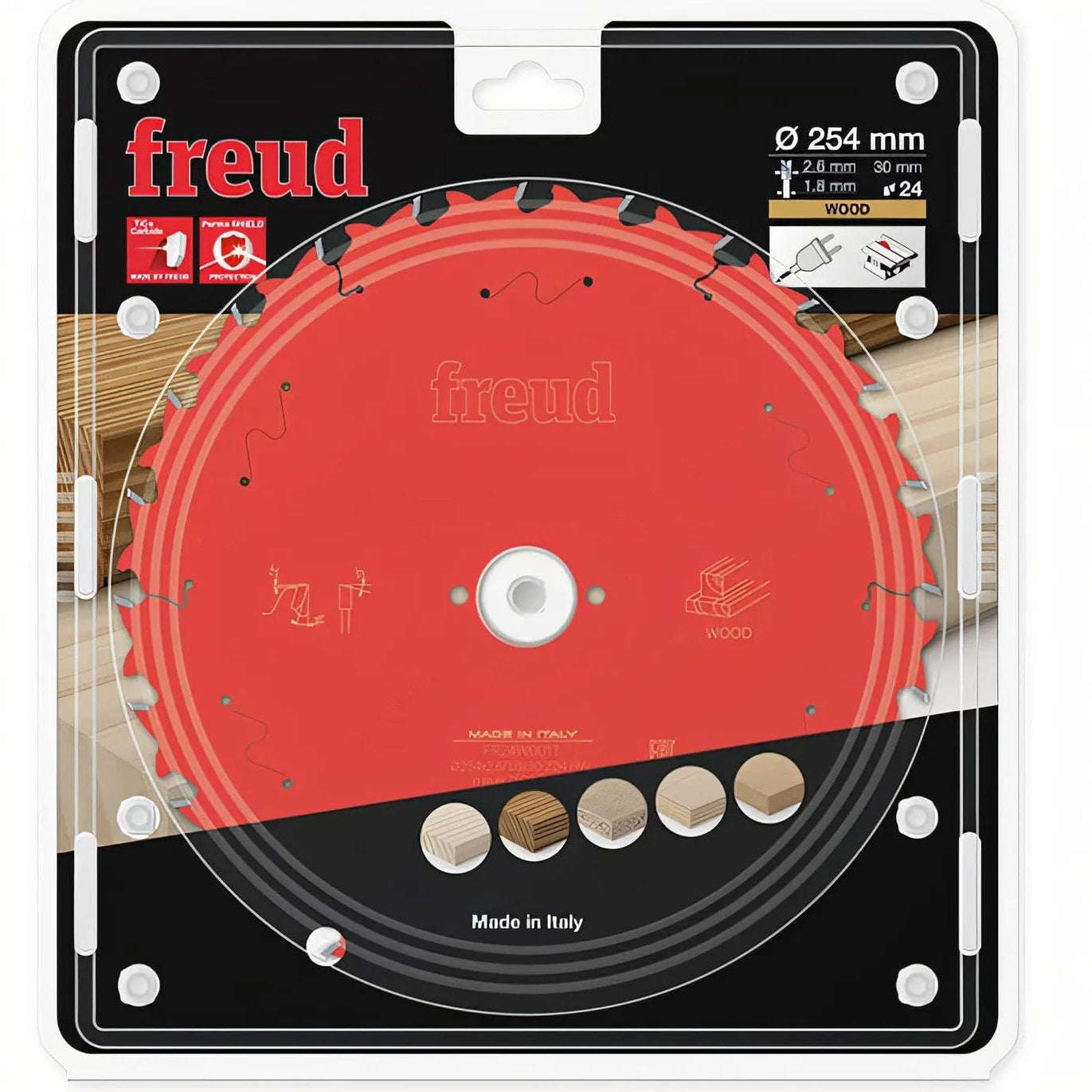 Freud Circular saw blade HM 254 x 2.6/1.8 x 30 mm, Z=24 FR24W001T
