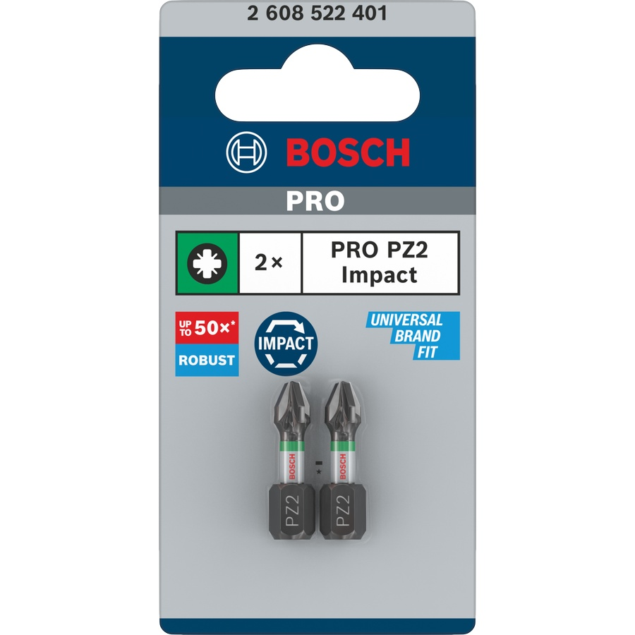 Bosch PRO Impact Control Bit x 25 ( 2 Pack ) ( Select Size ) 1 - Power Tool Services