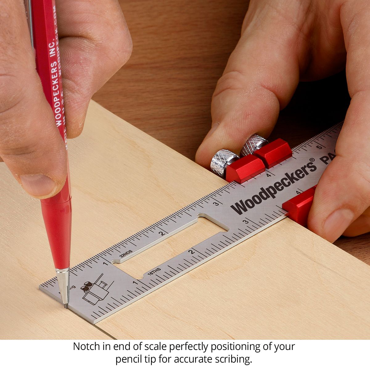 Woodpeckers Paolini Pocket Rule Stainless Steel Metric ( Select Size ) 4 - Power Tool Services