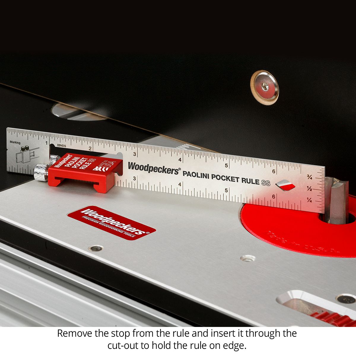 Woodpeckers Paolini Pocket Rule Stainless Steel Metric ( Select Size ) 5 - Power Tool Services