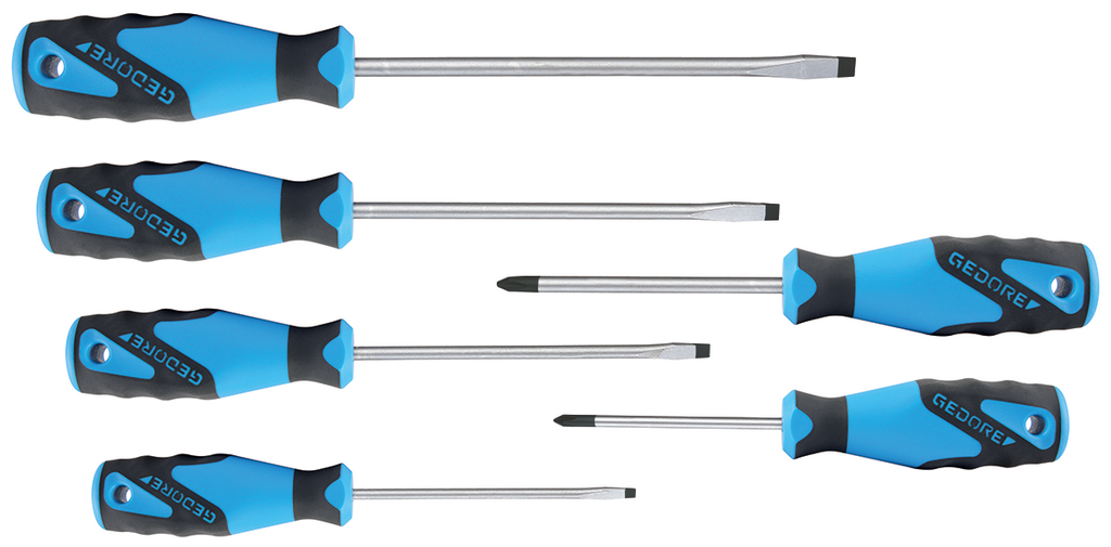 Buy Gedore 3C-Screwdriver set 6 pieces IS 4-8 PH 1-2 | 1482319 from Power Tool Services - Image 1 | Best Price