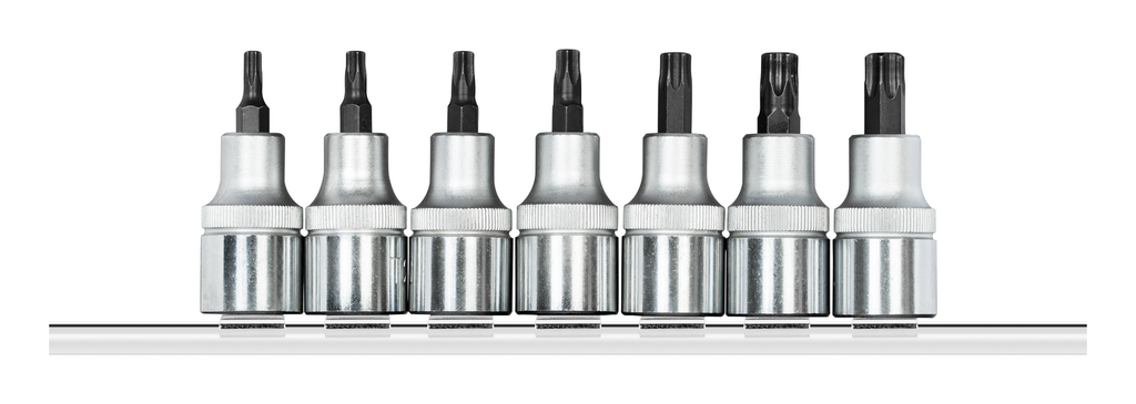 Buy Gedore Screwdriver bits 1/2" TX on connector strip, 7 pieces | 62458107 from Power Tool Services - Image 1 | Best Price