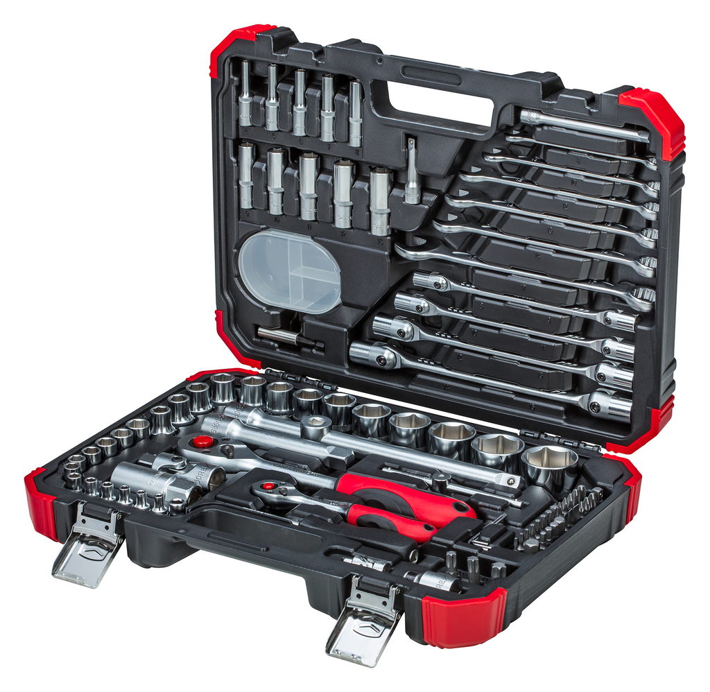 Buy Gedore Socket wrench set 1/4" + 1/2" 92 pieces | 46003092 from Power Tool Services - Image 2 | Best Price