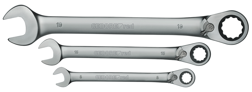Buy Gedore Combination ratchet wrench set 12 pieces 8-19 mm | 7205012 from Power Tool Services - Image 1 | Best Price