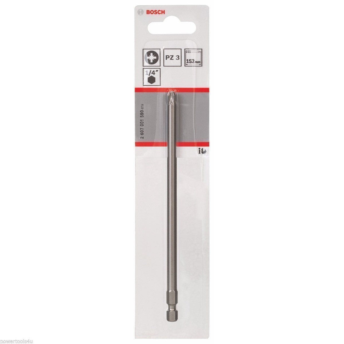 Bosch Extra Hard Screwdriver Bits 152mm