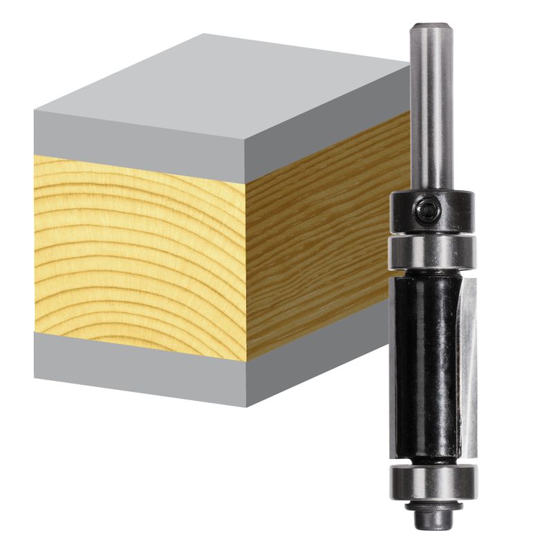 BeTop Flush Trim, 19.00 x 50.0mm, - DUAL BEARING - Top & Bottom 1/2" Shank 2 - Power Tool Services