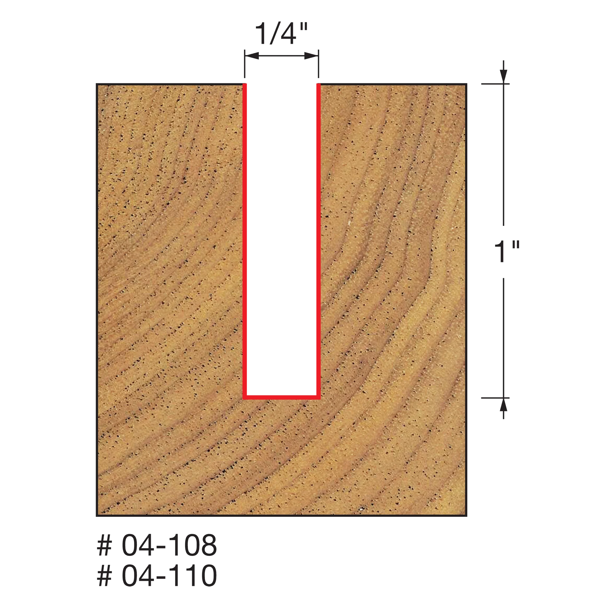 Buy Freud Double Flute Straight Bit 04-10825P (Router Bit 6.35 25.4 6.35 Z2) from Power Tool Services - Image 3 | Best Price