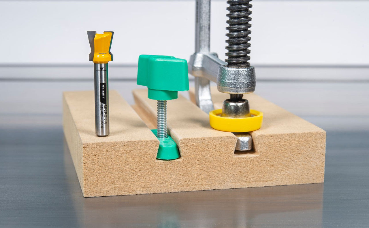 Microjig Matchfit Dovetail Router Bit 1/4' Shank MB-025-0514 2 - Power Tool Services