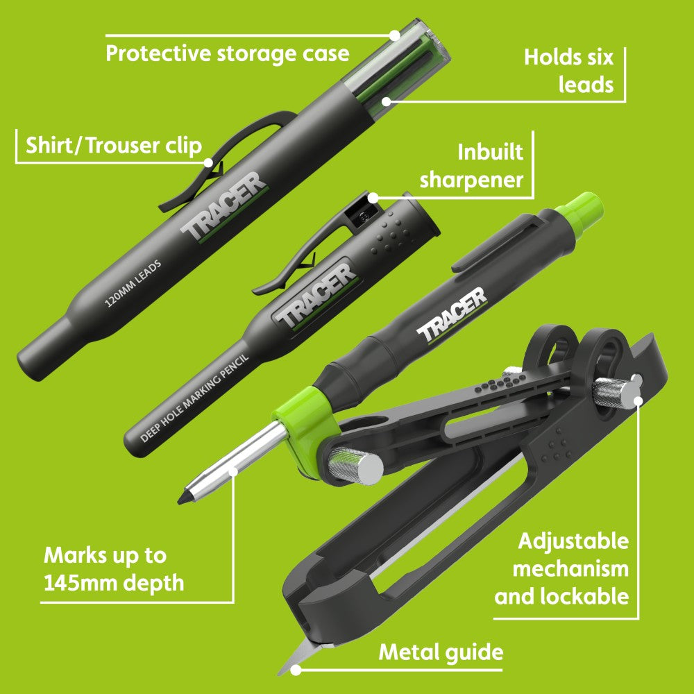TRACER Scribe Tool c/w Pencil and 6x Leads 6 - Power Tool Services