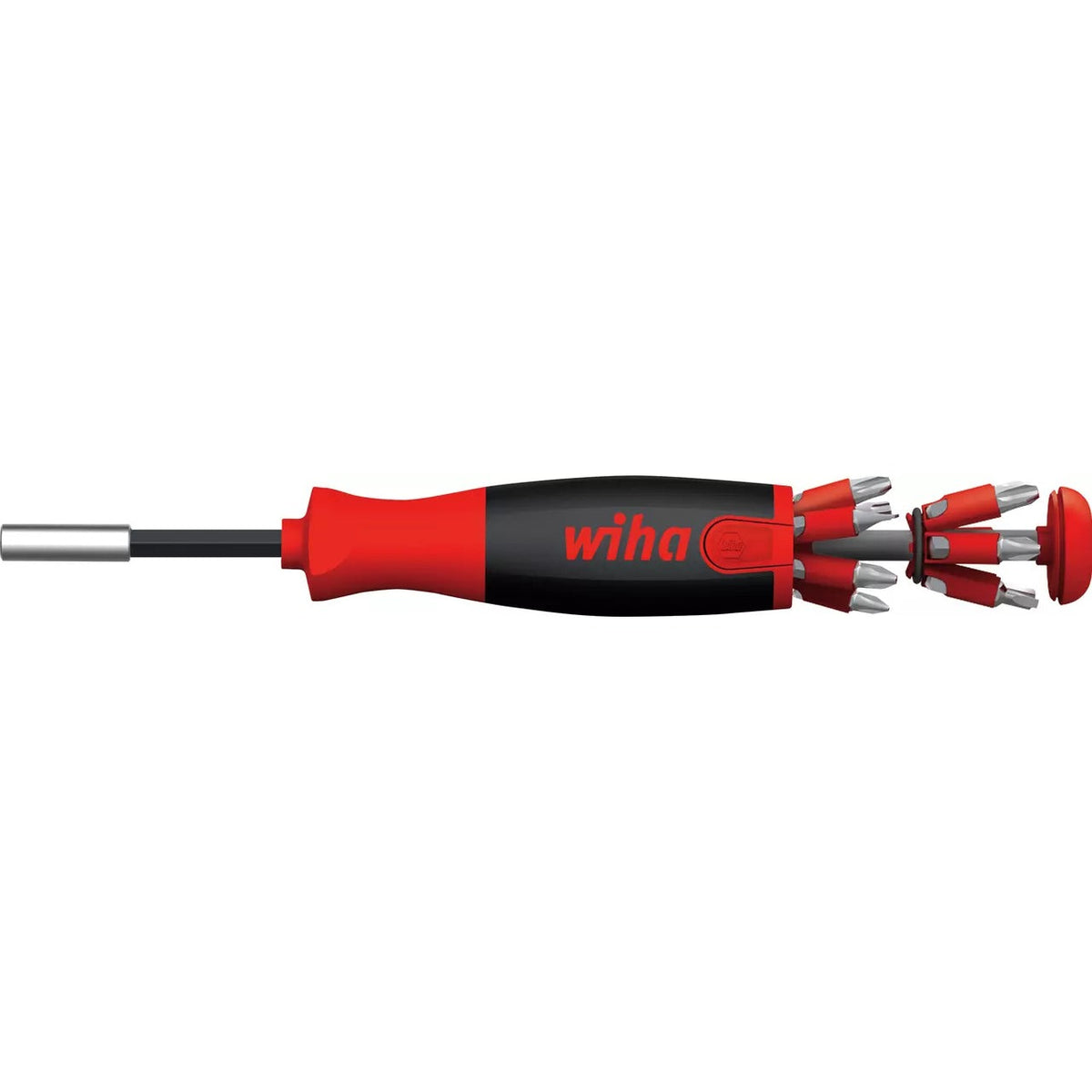 Wiha Screwdriver with LiftUp 25 magnetic bit magazine 38605